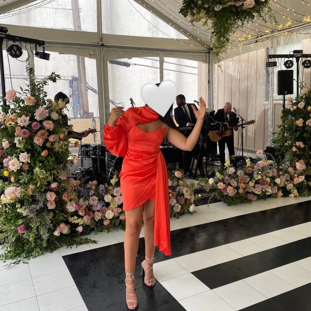 Orange dress worn once
